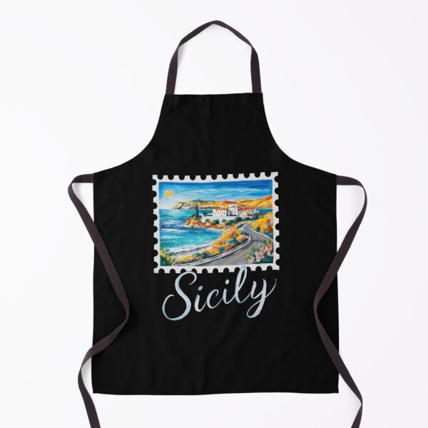 Item preview, Sicily Italy Travel - "Discover Sicily: Vintage Italian Travel Poster" designed and sold by stickercuffs.