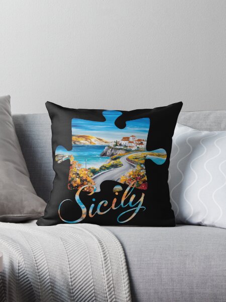 Item preview, Sicily Italy Travel - "Sicilian Adventure: Retro Italy Travel Art" designed and sold by stickercuffs.