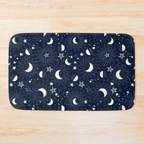 Item preview, Crescent and stars on a blue-black background designed and sold by Alex  Blud.