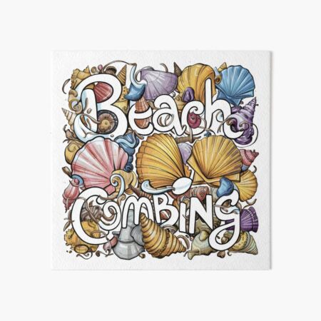 Item preview, Beach Combing Shelling- "Coastal Treasures: Beachcombing & Metal Detecting"  designed and sold by stickercuffs.