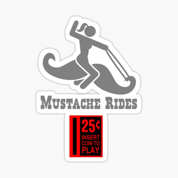 Schnurrbartfahrten Sticker