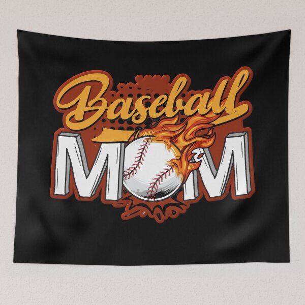 Artikelvorschau, Baseball Mama Flammender Ball entworfen und verkauft von Paula Helit.