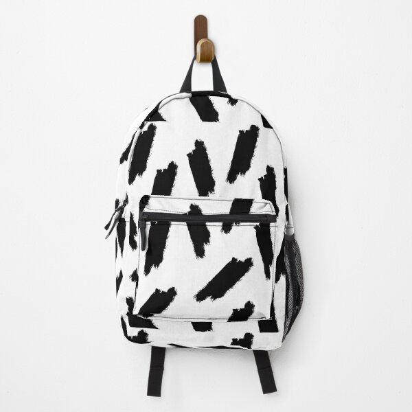 Item preview, The Bold - Black & White Painted Stripes Pattern designed and sold by Laura Dawson.