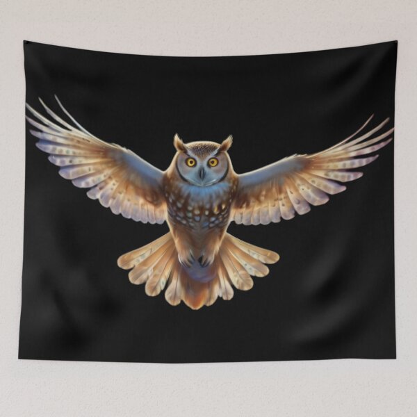 Aperçu de l'œuvre Hibou éthéré dans le ciel étoilé créée et vendue par Jr-Mensagens.