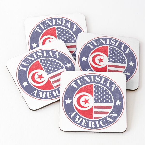 Item preview, Proud Tunisian-American Badge - Tunisia Flag designed and sold by chrisrivait.