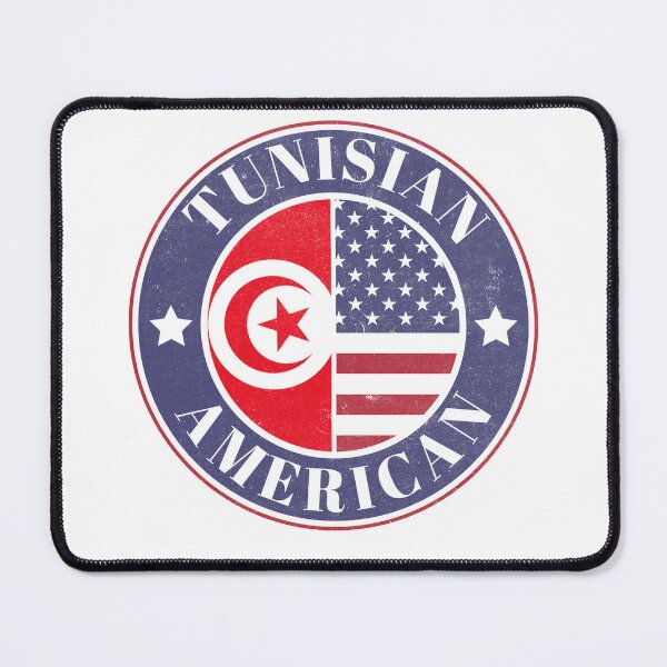 Item preview, Proud Tunisian-American Badge - Tunisia Flag designed and sold by chrisrivait.