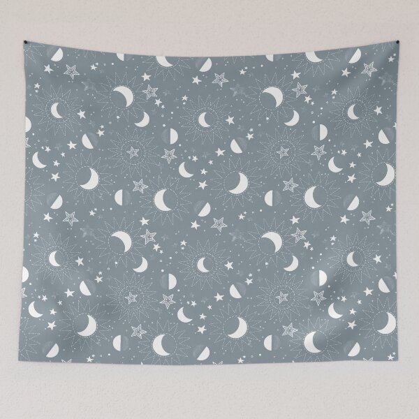 Item preview, Crescent and stars on a gray background  designed and sold by Alex  Blud.