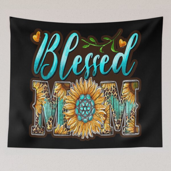 Item preview, Cute Sunflower Leopard Blessed Mom designed and sold by Paula Helit.