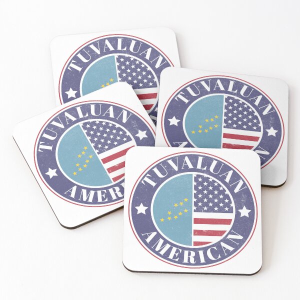 Item preview, Proud Tuvaluan-American Badge - Tuvalu Flag designed and sold by chrisrivait.