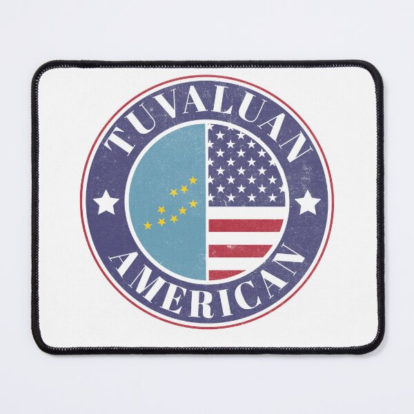 Item preview, Proud Tuvaluan-American Badge - Tuvalu Flag designed and sold by chrisrivait.