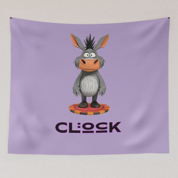 Item preview, Clock - Poker Donkey on a chip designed and sold by hookline.