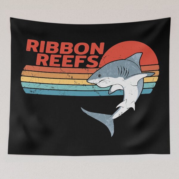 Item preview, Ribbon Reefs Australia Great White Shark designed and sold by NicGrayGraphic.