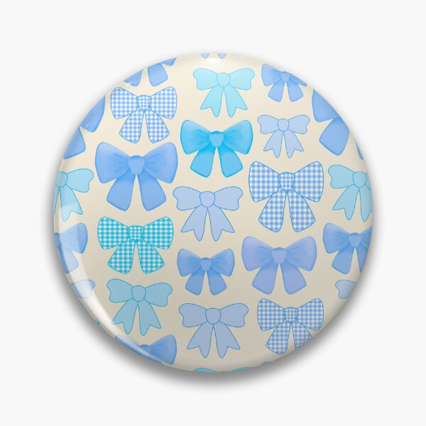Item preview, Coloridos y lindos lazos de cuadros azules femeninos designed and sold by Lindsay Marie Patterns.