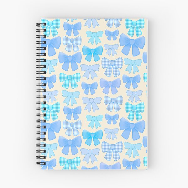 Item preview, Colourful cute girly blue gingham bows designed and sold by Lindsay Marie Patterns.