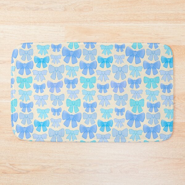 Item preview, Colourful cute girly blue gingham bows designed and sold by Lindsay Marie Patterns.
