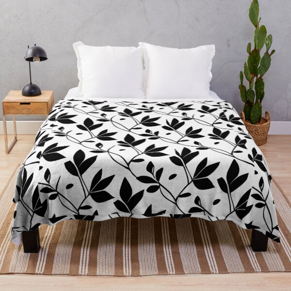 Item preview, Black Border Leaves, Botanical Design Art Pattern designed and sold by Liza36designs.