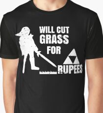 Will Cut Grass For Rupees Gift Graphic T-Shirt