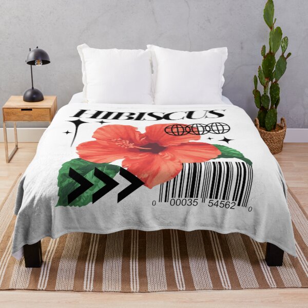 Item preview, Hibiscus Red Flowers with Black Text designed and sold by AveryZi.