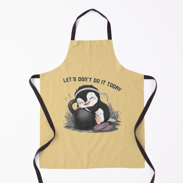 Item preview, Funny penguin lounging on kettlebell refuses to work out today designed and sold by NiRia Spot.
