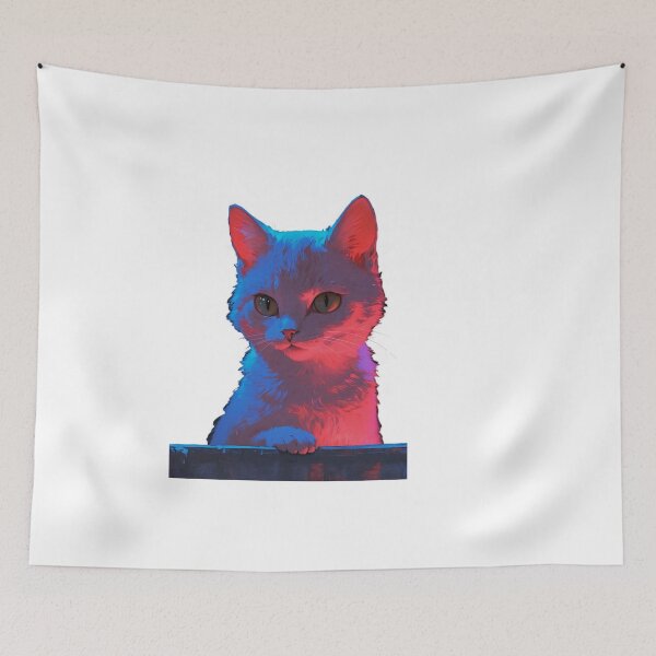 Item preview, Neon Cat 2 designed and sold by RedPandaDreams.