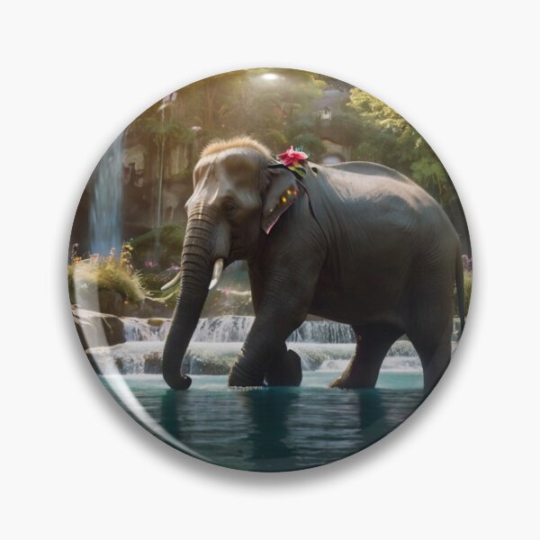 Item preview, Elephants' River Paradise designed and sold by BlareBlare.
