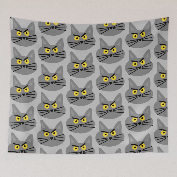 Item preview, Angry grey cat designed and sold by Musky-creatives.