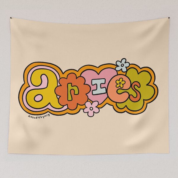 Item preview, Aries Doodle Letters designed and sold by doodlebymeg.
