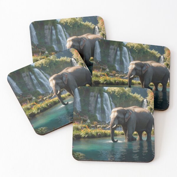 Artikelvorschau, Elephant Waterfall Retreat entworfen und verkauft von BlareBlare.