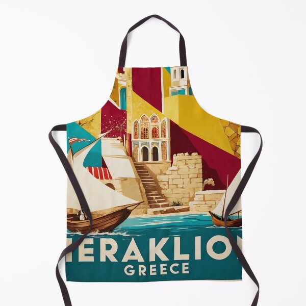 Item preview, Heraklion Greece Vintage Travel Retro Tourism designed and sold by TravelersGems.