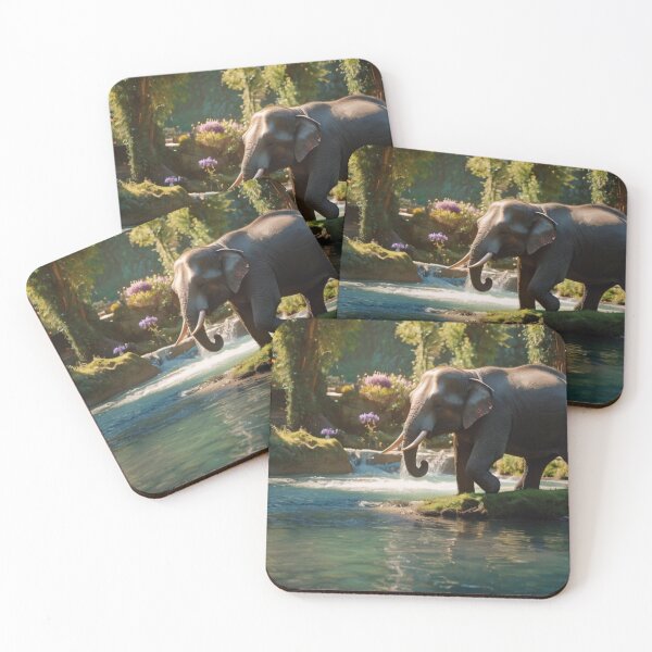 Artikelvorschau, Waterfall Elephants' Playtime entworfen und verkauft von BlareBlare.