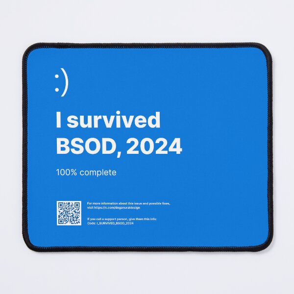 Item preview, I Survived BSOD 2024 designed and sold by Dogan Ural.
