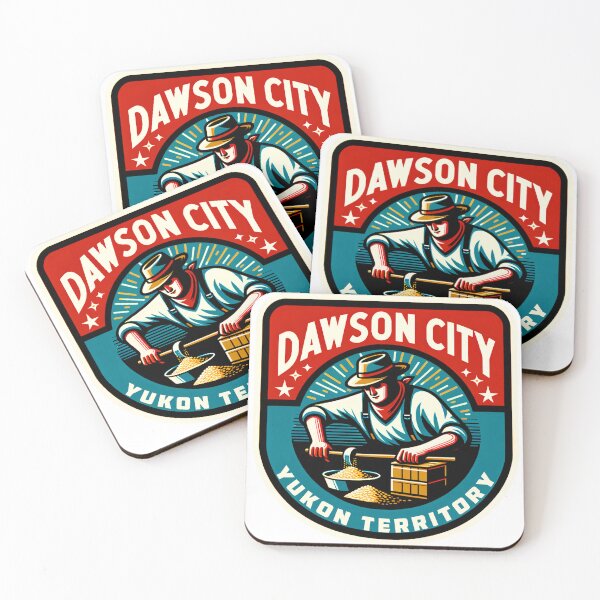 Item preview, Dawson City Yukon Gold Mining Territory Panning Pan Miner designed and sold by DESTINATIONS DECAL DOS.