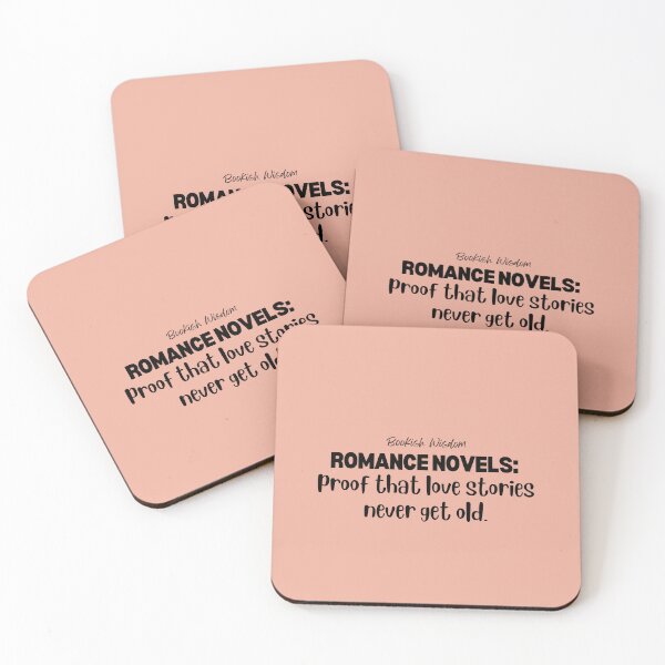 Item preview,  Bookish Wisdom Romance novels: proof that love stories never get old. designed and sold by marlynlove.