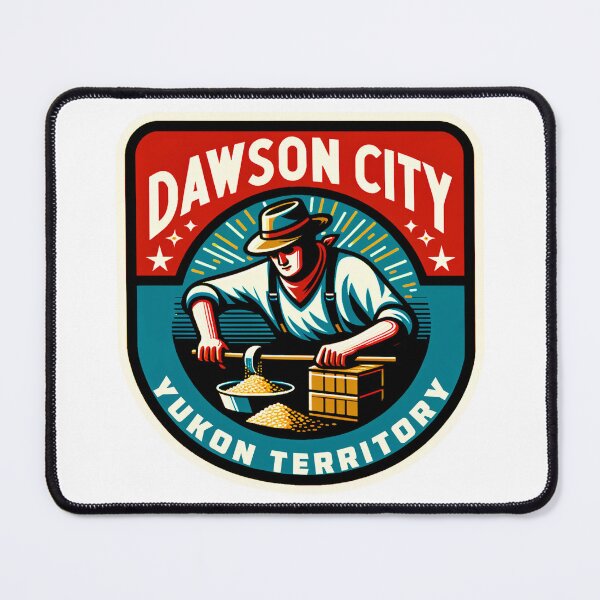 Item preview, Dawson City Yukon Gold Mining Territory Panning Pan Miner designed and sold by DESTINATIONS DECAL DOS.