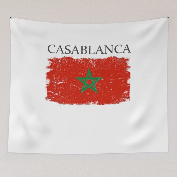 Artikelvorschau, Casablanca Morocco Flag Morocco Tourist Casablanca Visitor entworfen und verkauft von farhanhafeez.