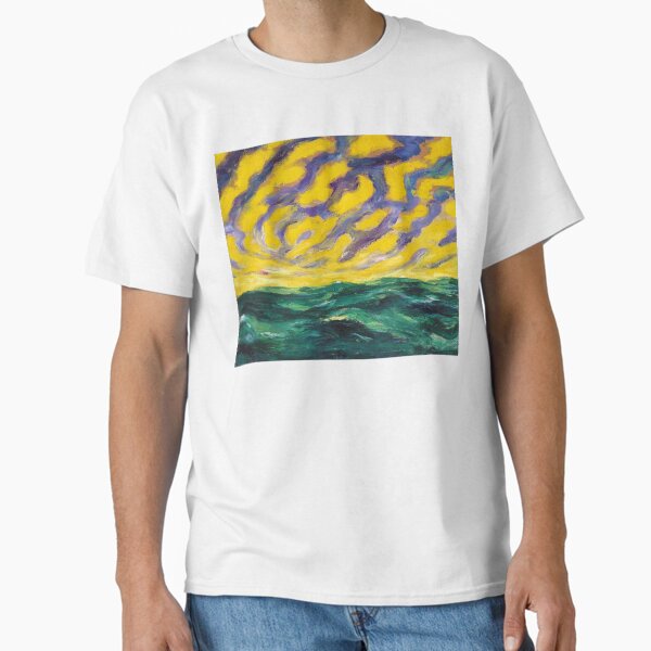 Item preview, Autumn sea with herringbone clouds nautical maritime seascape painting, circa 1911, by Emil Nolde designed and sold by Jéanpaul  Ferro.