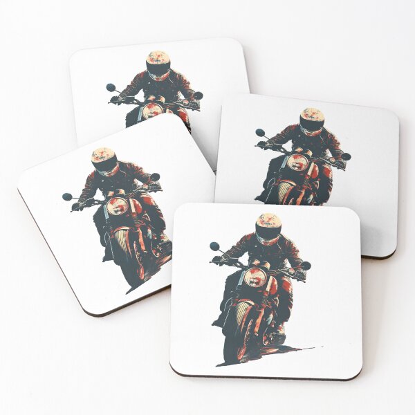 Item preview, Thrilling Motorcycle Rider Vector Art on Black Background designed and sold by mrmonsif.