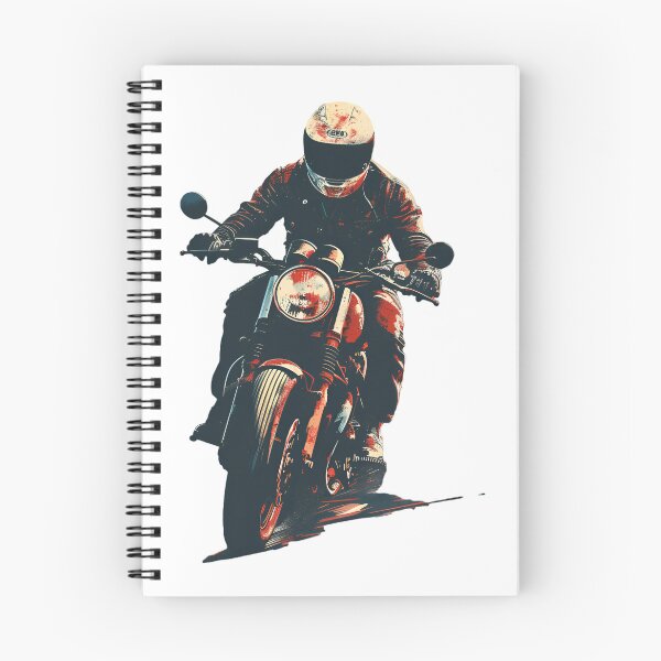 Item preview, Thrilling Motorcycle Rider Vector Art on Black Background designed and sold by mrmonsif.