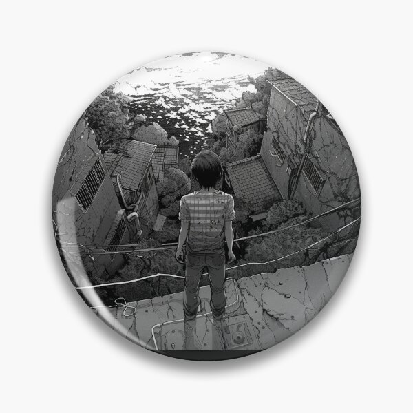 Item preview, descent – melancholic black and white manga anime boy designed and sold by ForsakenFrames.