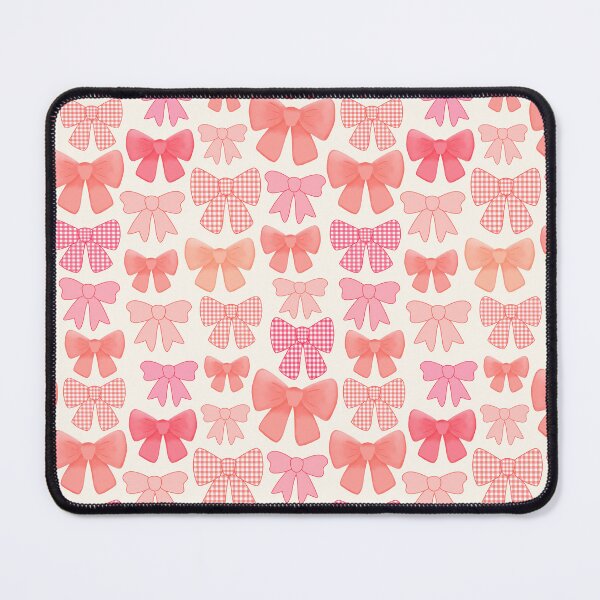 Item preview, Colourful cute girly red gingham bows designed and sold by Lindsay Marie Patterns.