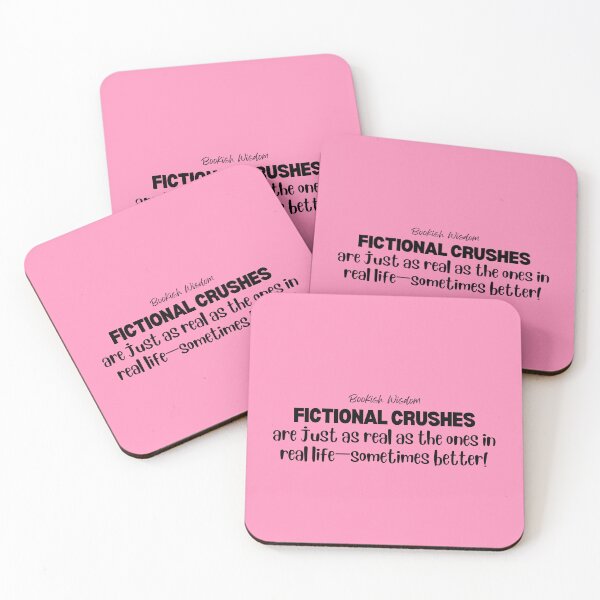 Item preview, Bookish Wisdom "Fictional crushes are just as real as the ones in real life—sometimes better!" designed and sold by marlynlove.
