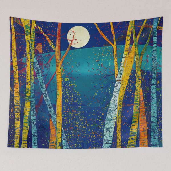 Item preview, Moonlit Trees designed and sold by whitecat23.