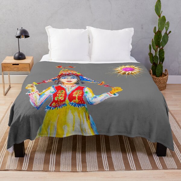 Item preview, A girl wearing traditional, colorful attire designed and sold by annasofia.