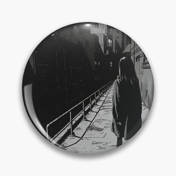 Item preview, dismal - black and white horror manga anime girl designed and sold by ForsakenFrames.