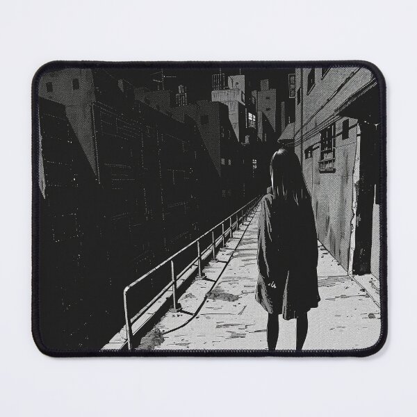 Item preview, dismal - black and white horror manga anime girl designed and sold by ForsakenFrames.