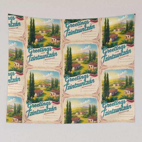 Item preview, Tzintzuntzan Michoacan Mexico Magic Town Postcard Vintage Travel designed and sold by TravelPostcardGems.
