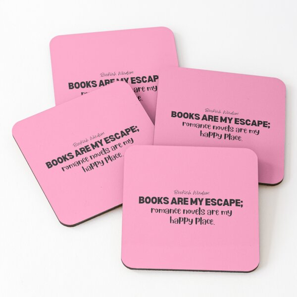 Item preview, Bookish Wisdom: Books are my escape; romance novels are my happy place. designed and sold by marlynlove.