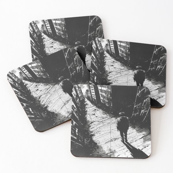 Item preview, Wretched – melancholic black and white manga anime  designed and sold by ForsakenFrames.