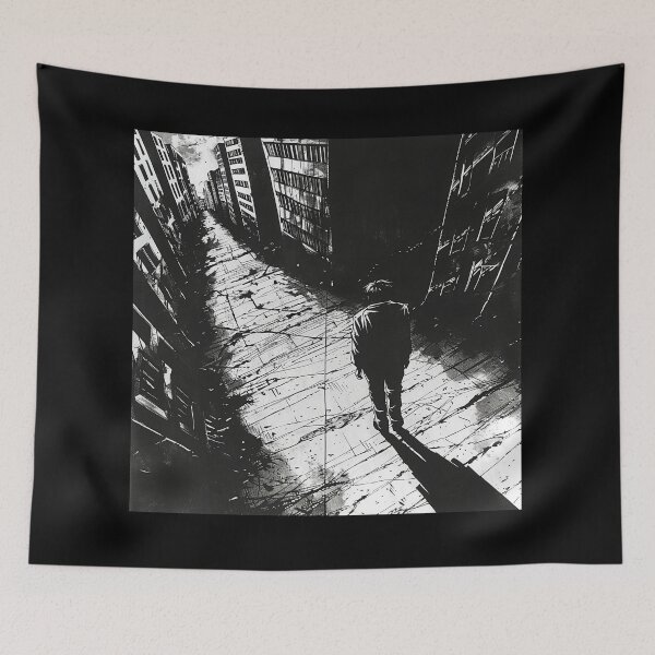 Item preview, Wretched – melancholic black and white manga anime  designed and sold by ForsakenFrames.