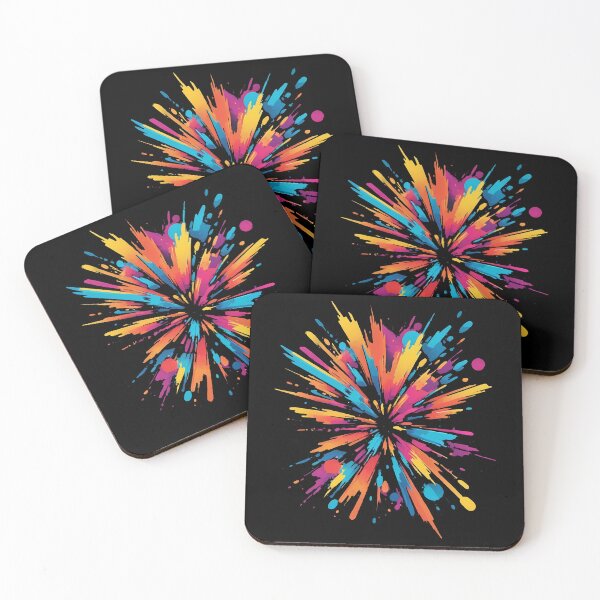 Item preview, Vibrant Explosion Abstract Art designed and sold by SeamPix.